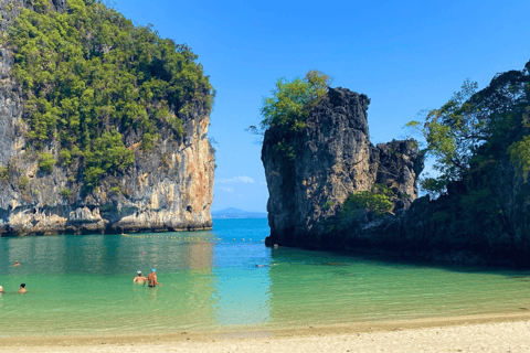 Krabi : Excursion en bateau privé à longue queue dans les îles Hong et plongée en apnéeExcursion privée - Option Speedboat