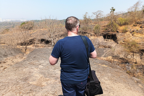 Mumbai: Kanheri Caves Guided Tour Kanheri Caves+Temple+Village+Tiger safri ( pickup & drop)