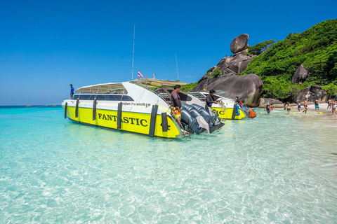 Phuket/Khaolak:Excursión de un día a las Islas Similan con buceo de superficie