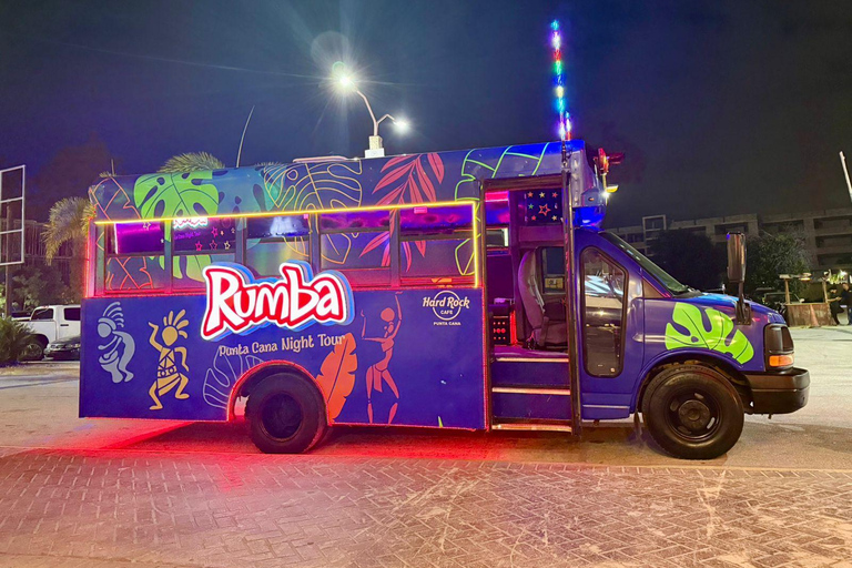 Punta Cana: Party Bus Night Tour with Drinks & Stops