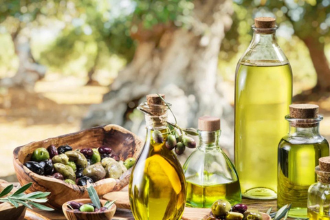 Crete Olive oil tasting ,wine, raki, and cretan food!