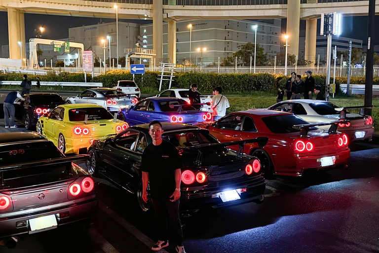 【R34】Tokyo：Private Daikoku tour in Modified R34 Midnight Umihotaru Tour