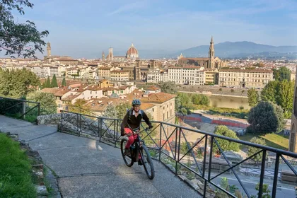 Florenz:E-Bike Stadtführung mit Halt am Piazzale Michelangelo