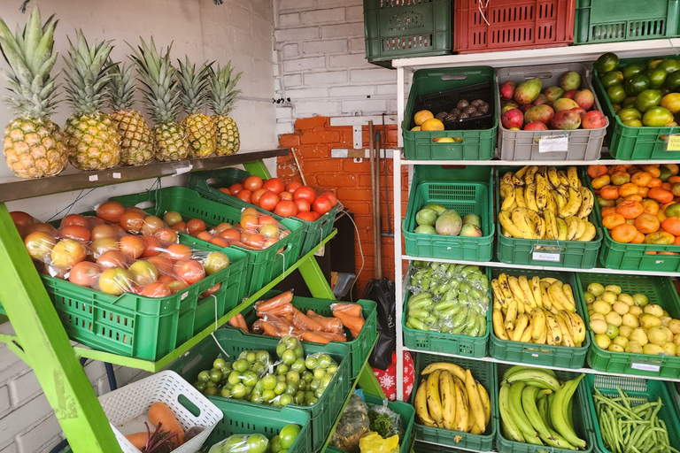 Visite du marché aux fruits par un gastronome