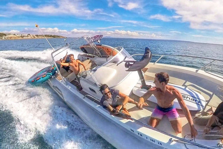 Mallorca: Private Watersports Boat. Efoil LUNCH Drinks SUP