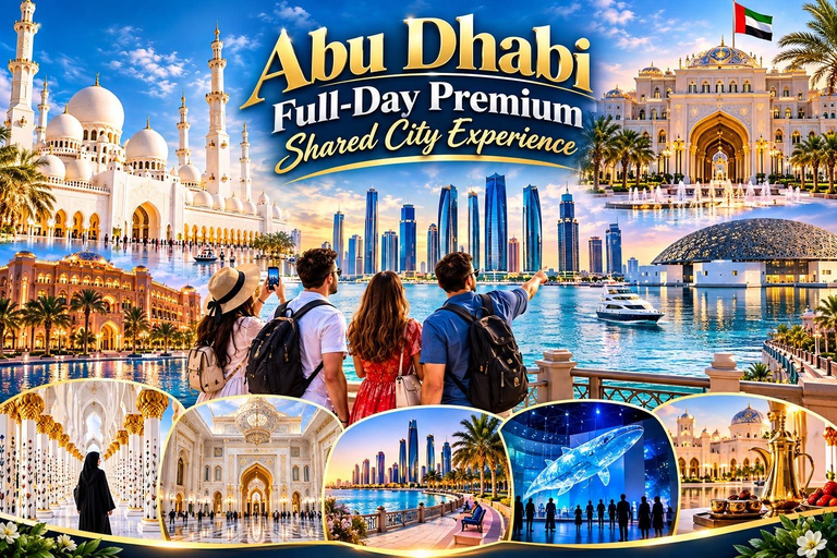 From Dubai: Abu Dhabi Full-Day Tour with Hotel Pickup Dubai:Abudhabi Highlights Shared Tour With Emirates Palace