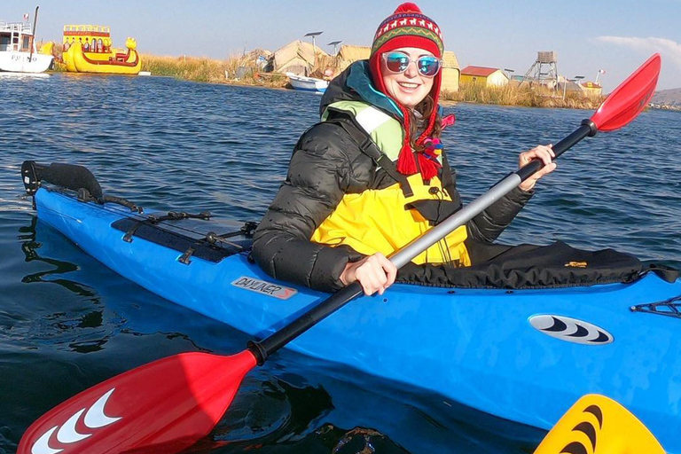 From Puno: Kayak on Lake Titicaca, Uros and Taquile Full Day