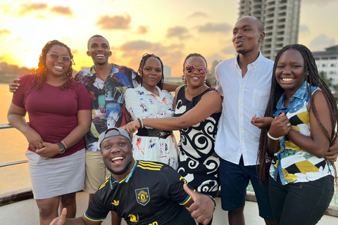 Mombasa: Sunset Cruise with DJ, Snacks, and Drinks Private Group Sunset Cruise Hosted By A Seasoned Afro DJ