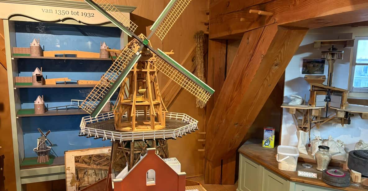 Afbeelding 5 van Haarlem: rondvaart langs de windmolens + rondleiding door de windmolen