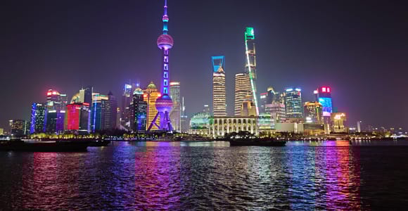 Shanghai: Ticket für die Abendkreuzfahrt auf dem Huangpu-Fluss