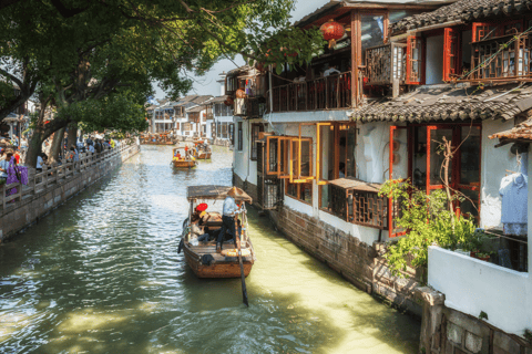 Excursão de meio dia às Maravilhas da Cidade da Água de Zhujiajiao em pequenos grupos