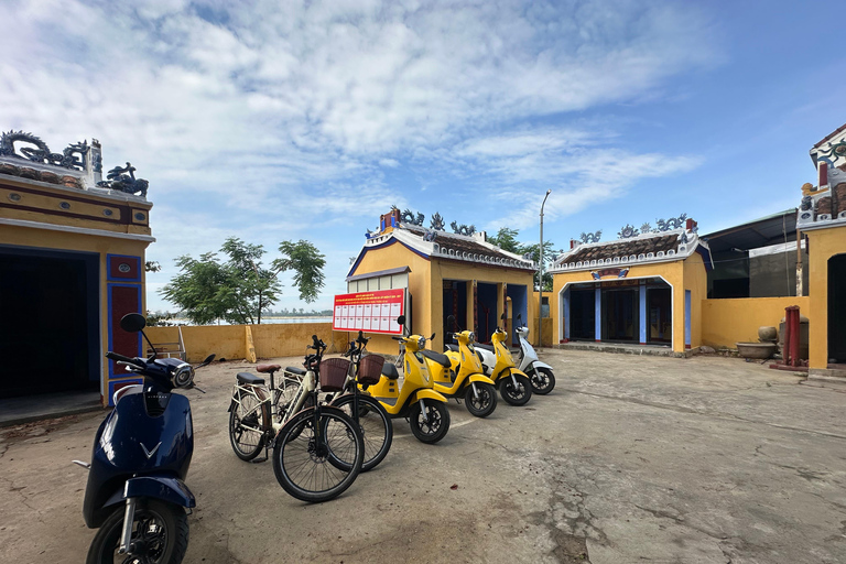 Hoi An Untold: E-scooter Tour to Countryside and Basket Boat