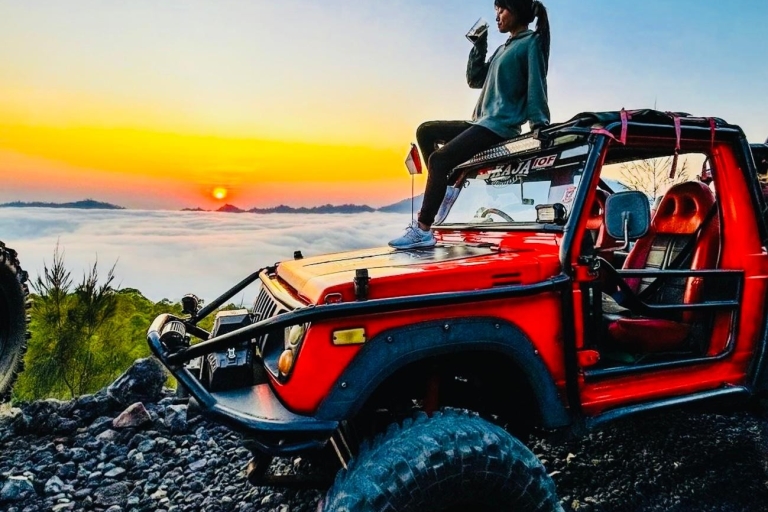 Bali: Mount Batur Sunrise Private Jeep Tour with Hot Springs All inclusive Jeep Tour without Transfer & Hot Springs