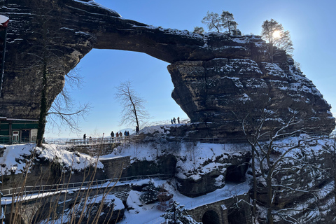 From Dresden: Winter Hike to Bohemian and Saxon Switzerland