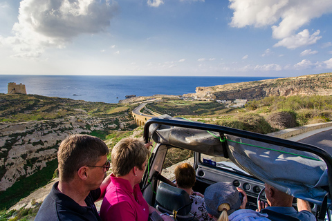 Desde Malta: Excursión en Jeep por Gozo con almuerzo y traslados incluidosCon guía de habla inglesa