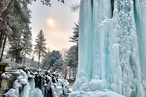 From Seoul: Eobi Ice Valley and Nami Island Depart from Hongik Univ. Station Exit 4