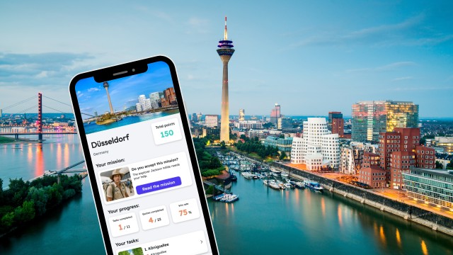 Düsseldorf: City Exploration Game and Tour on your Phone