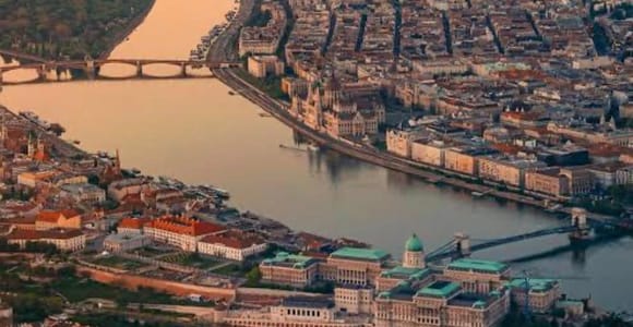 Budapest: Scenic Flight and Candlelit Dinner for 2