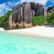 Luxuriöser privater Bootscharter Praslin, Seychellen, mit BBQ.