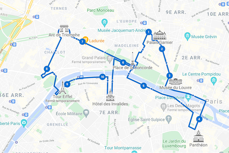 Paris: Tootbus Hop-On/Hop-Off-Bustour Entdeckungstour24-Stunden-Pass für die Sommerausgabe