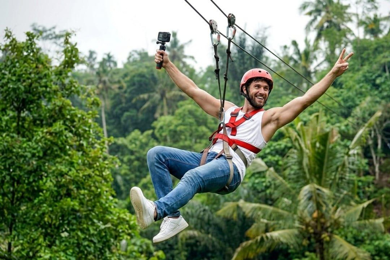 Ubud: Cave ATV, Lazy River Tubing & Zipline in Rice Terrace River Tubing only - No Other Activities