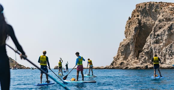 Rhodes: Stand-up Paddle Adventure with Snorkeling & Sea Cave
