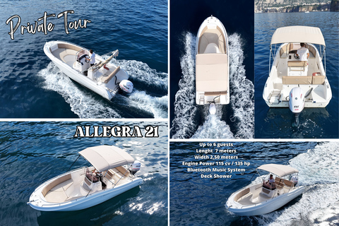 Capri & Blue Grotto: Private boat tour from Sorrento CAPRI: full day private tour on ALLEGRA21
