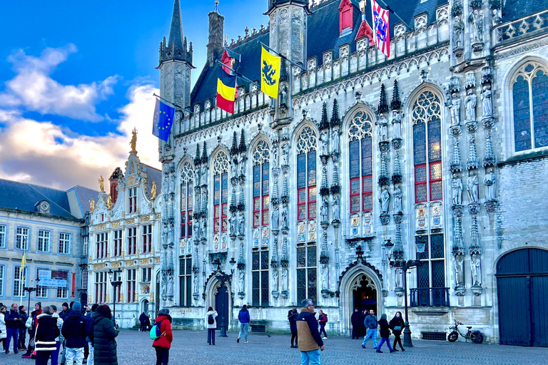 Bruges History Taxi - drive & walk tour (Choose pick up)