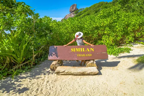 Phuket : Excursion d'une journée dans les îles Similan en bateau à moteur avec déjeuner