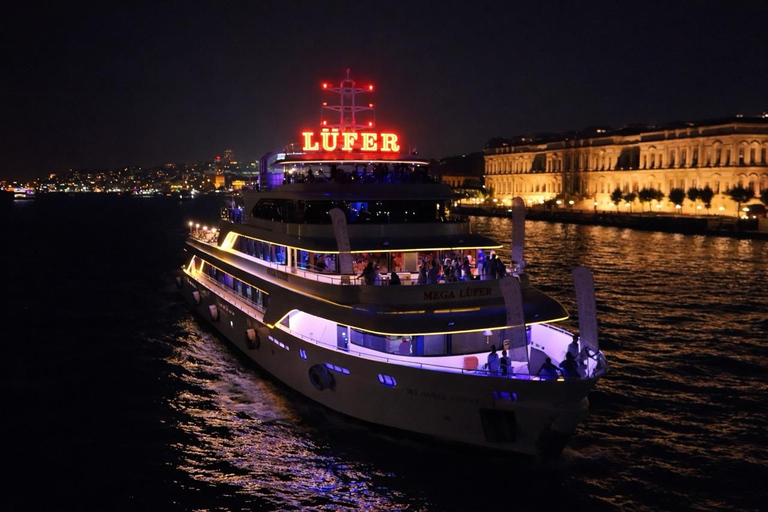 Istanbul: New Year's Eve Bosphorus Cruise w/ Dinner Option VIP Dinner Menu, Alcoholic Drinks, and Hotel Transfer