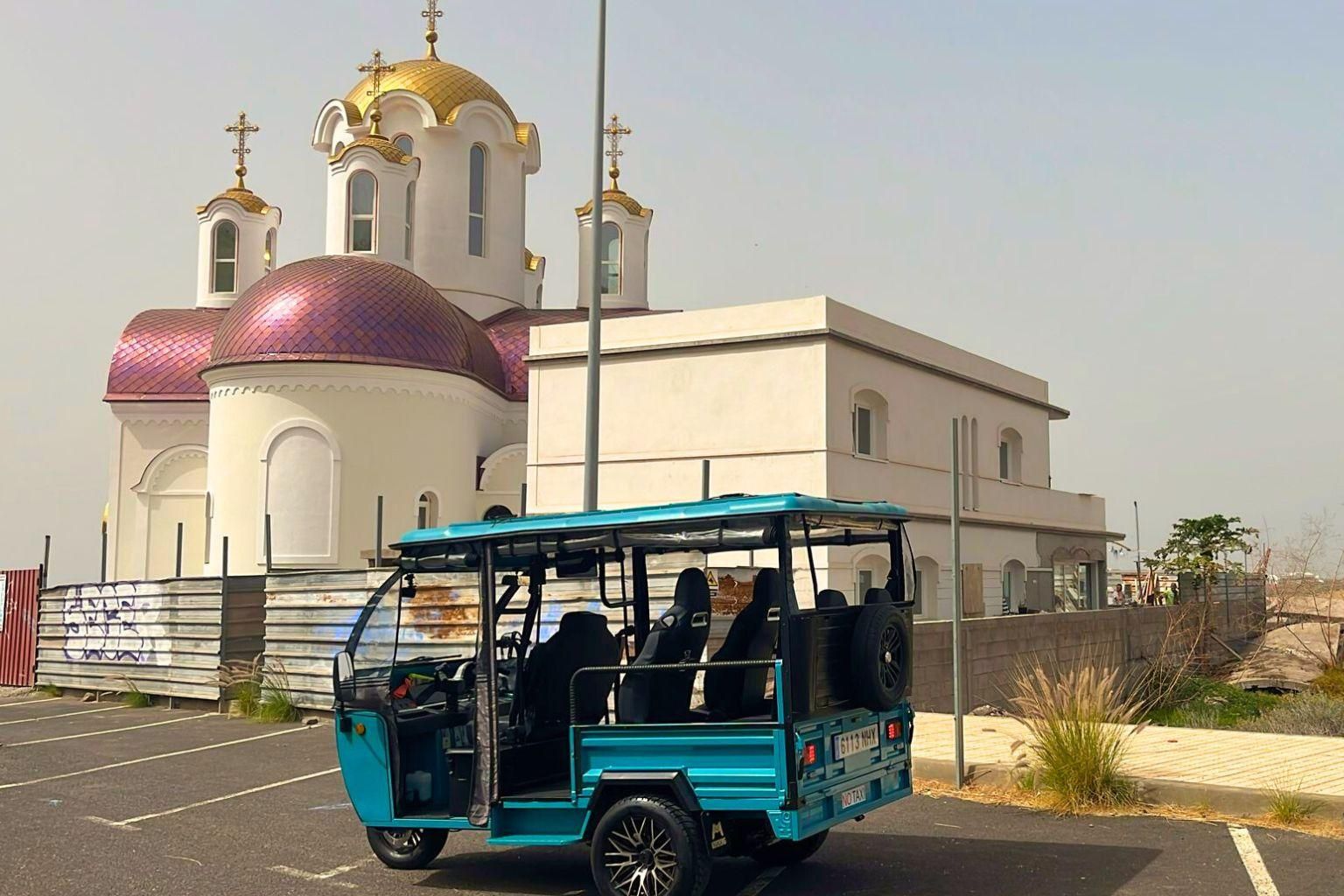 Panorama-Abenteuer mit dem Elektro-Tuk-Tuk entlang der Costa Adeje (50 Min.)