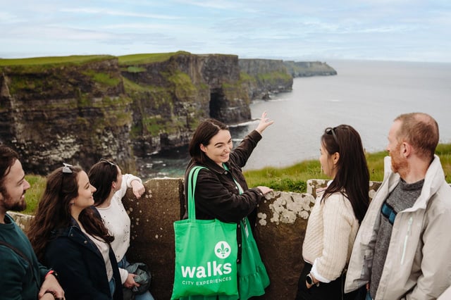 From Dublin:Semi Private Cliffs of Moher, Galway Guided Tour