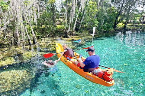 Three Sisters Clear Kayak and Snorkeling Manatee Tour