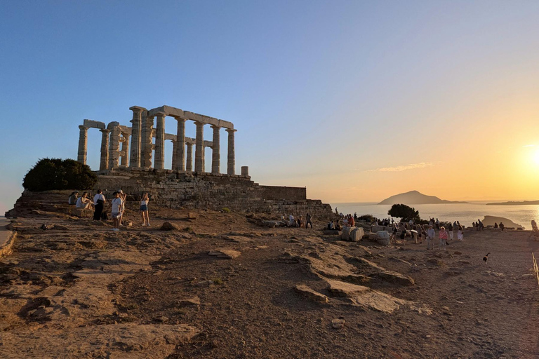 Visite privée de Sounion : juste votre groupe et des photos professionnellesVisite privée de Sounion : uniquement votre groupe et des photos professionnelles