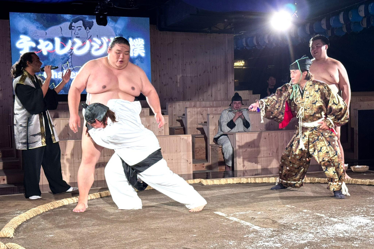 Tokyo: Sumo Entertainment with Japanese Meal at Tokyo Tower Front row VIP seats