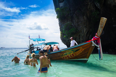 Desde Phi Phi: Excursión de medio día de snorkel en barco de cola larga