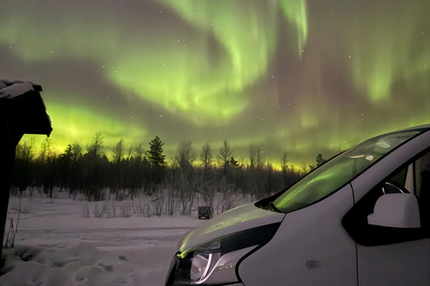 Kiruna: Small-Group Northern Lights Chase with Fire Dinner Private Northern Lights Chase with Fire Dinner & Photos