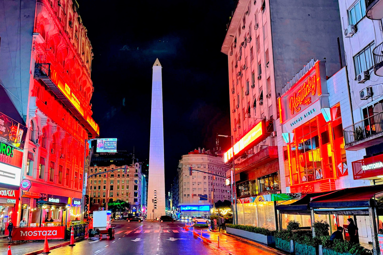 Buenos Aires nach Einbruch der Dunkelheit: Ein Lichter- und Sonnenuntergangserlebnis