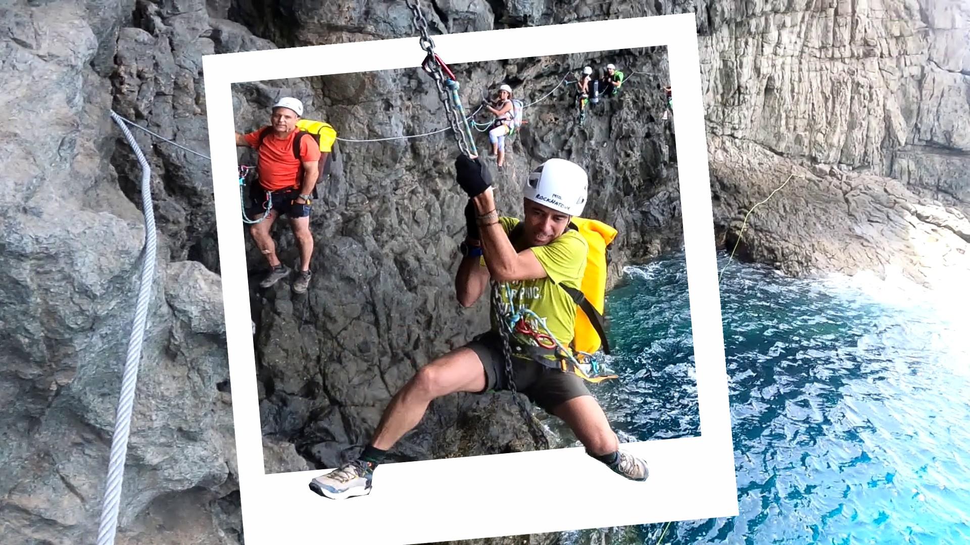 Agaete: Gran Canaria Coasteering. Klettersteig und Zipline