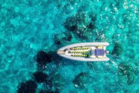 Rubber dinghy tour in Corsica