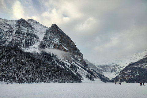 Lac Louise, randonnée glaciaire au canyon Johnston, ville de Banff, chutes Bow