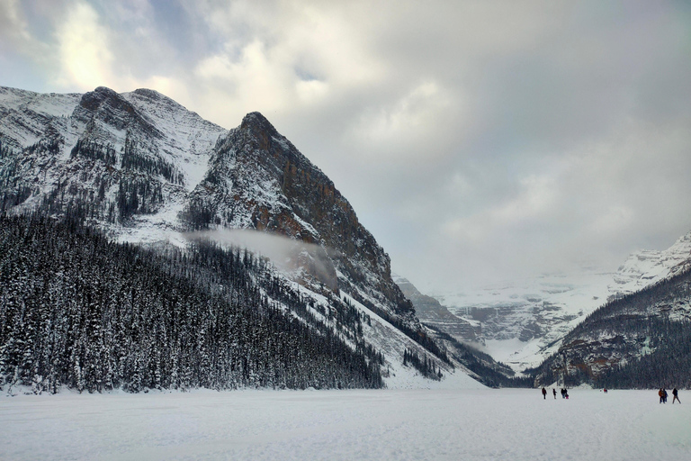 Lac Louise, randonnée glaciaire au canyon Johnston, ville de Banff, chutes Bow