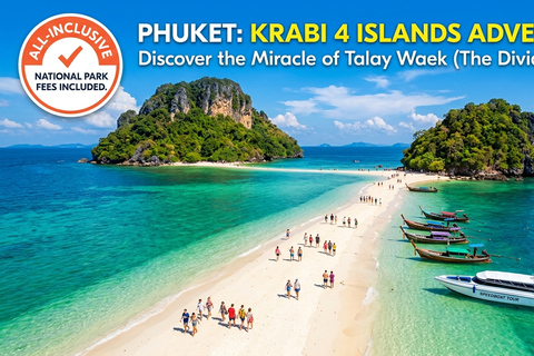 Phuket: Krabi 4 Islands Day Trip by Speedboat with Lunch