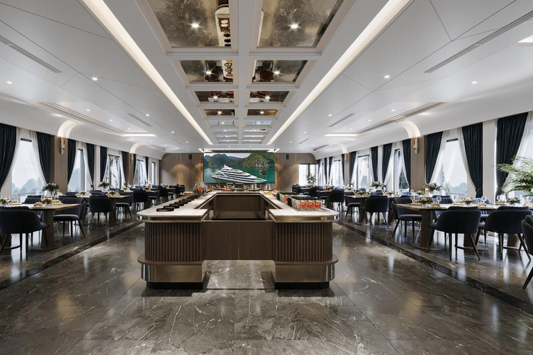 From Hanoi: Ha Long Bay 2-Day Cruise Calista 6 Stars Cruise