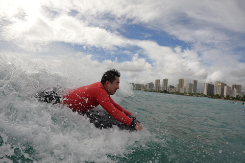 Bodyboard Lesson in Waikiki, 3 or more students, 13+