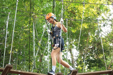 Chiang Mai: Zipline & High Rope without Lunch & Transfer High Rope Course: Program (M) Ticket Only