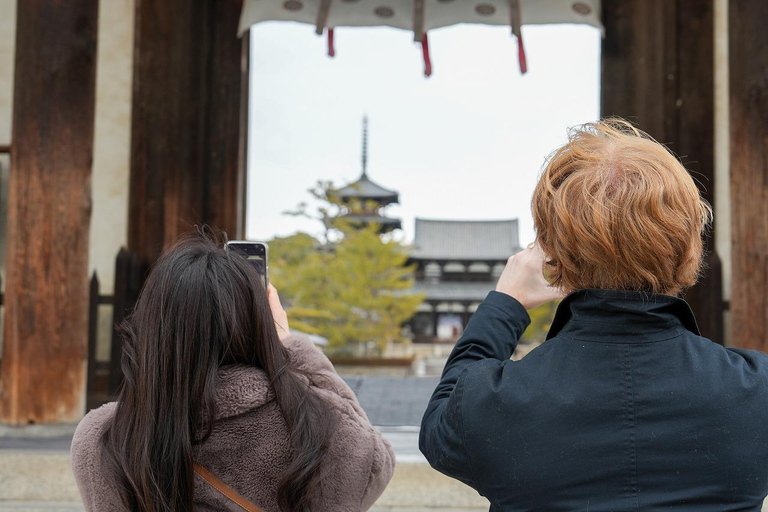 Excursión Privada de un Día a lo Más Destacado de Nara y Osaka