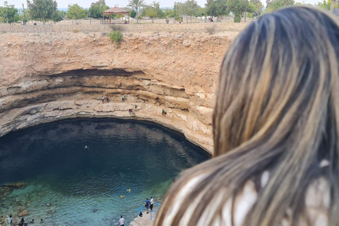 Wadi Shab Adventure Hike, Swim, Hidden Cave, Beach, Sinkhole