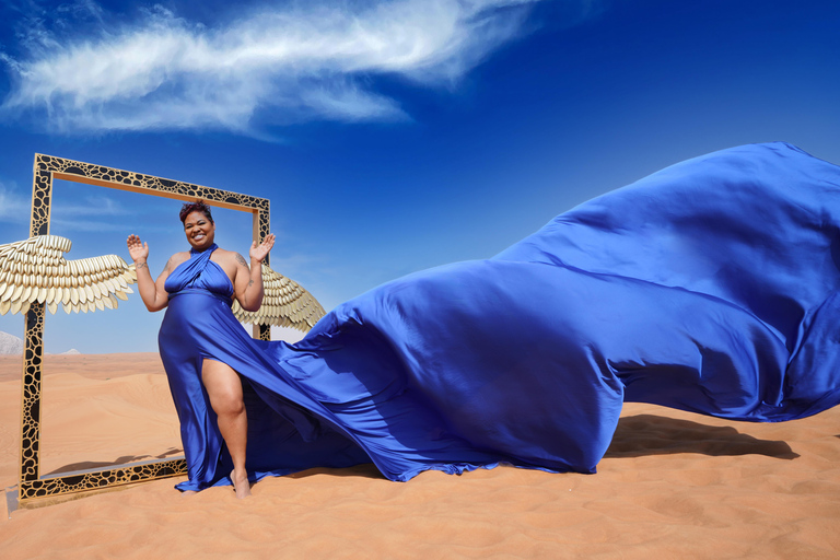 Dubai: Sessão de fotos com vestido voador no deserto