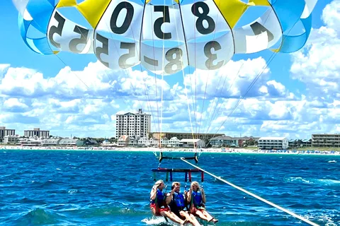 Destin: Banana Boat and Parasailing Combo